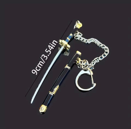 9cm/3.5inch katana keychain
