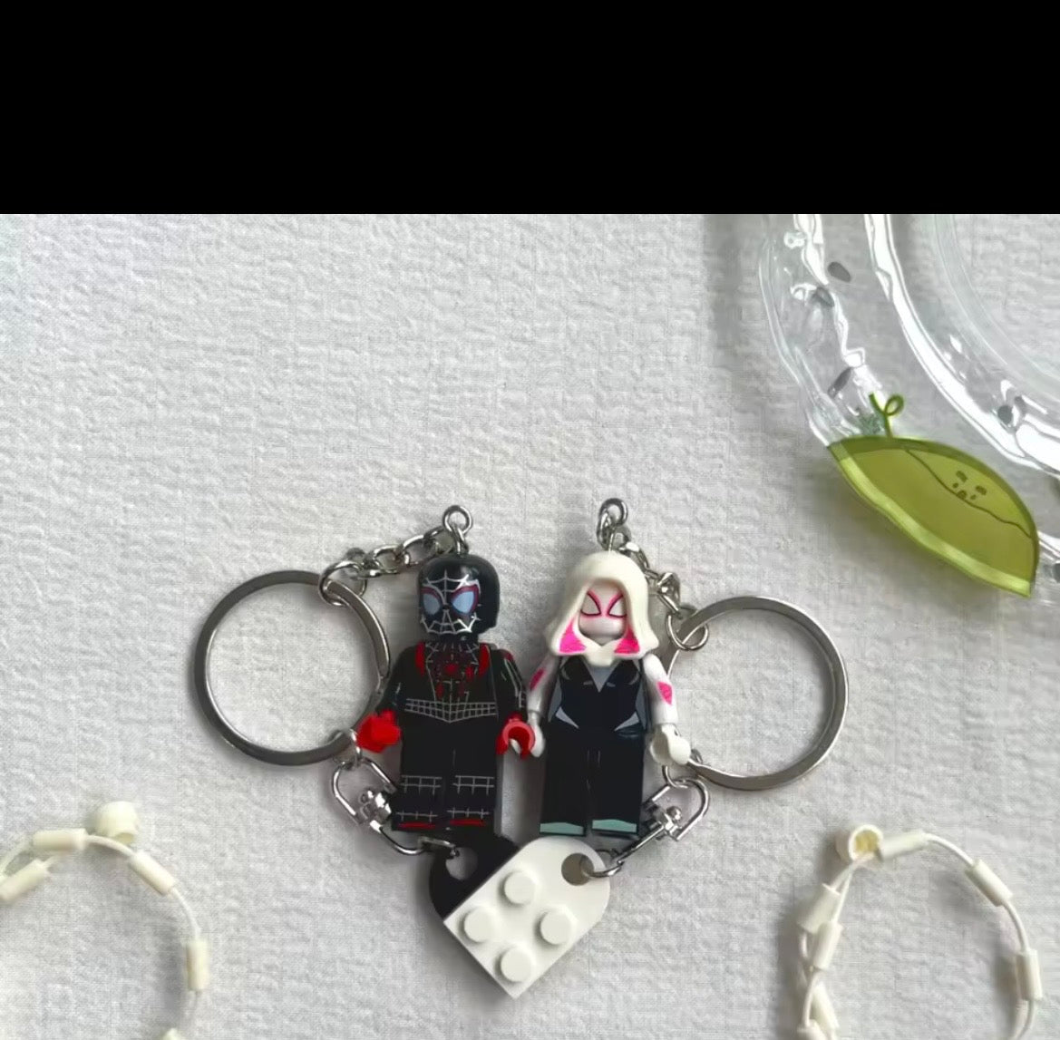 Couples Lego keychains
