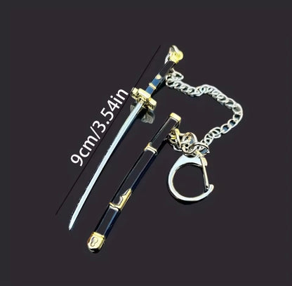 9cm/3.5inch katana keychain