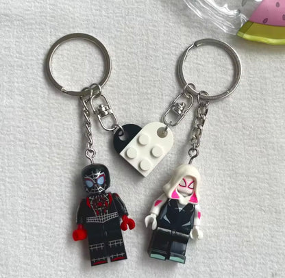 Couples Lego keychains