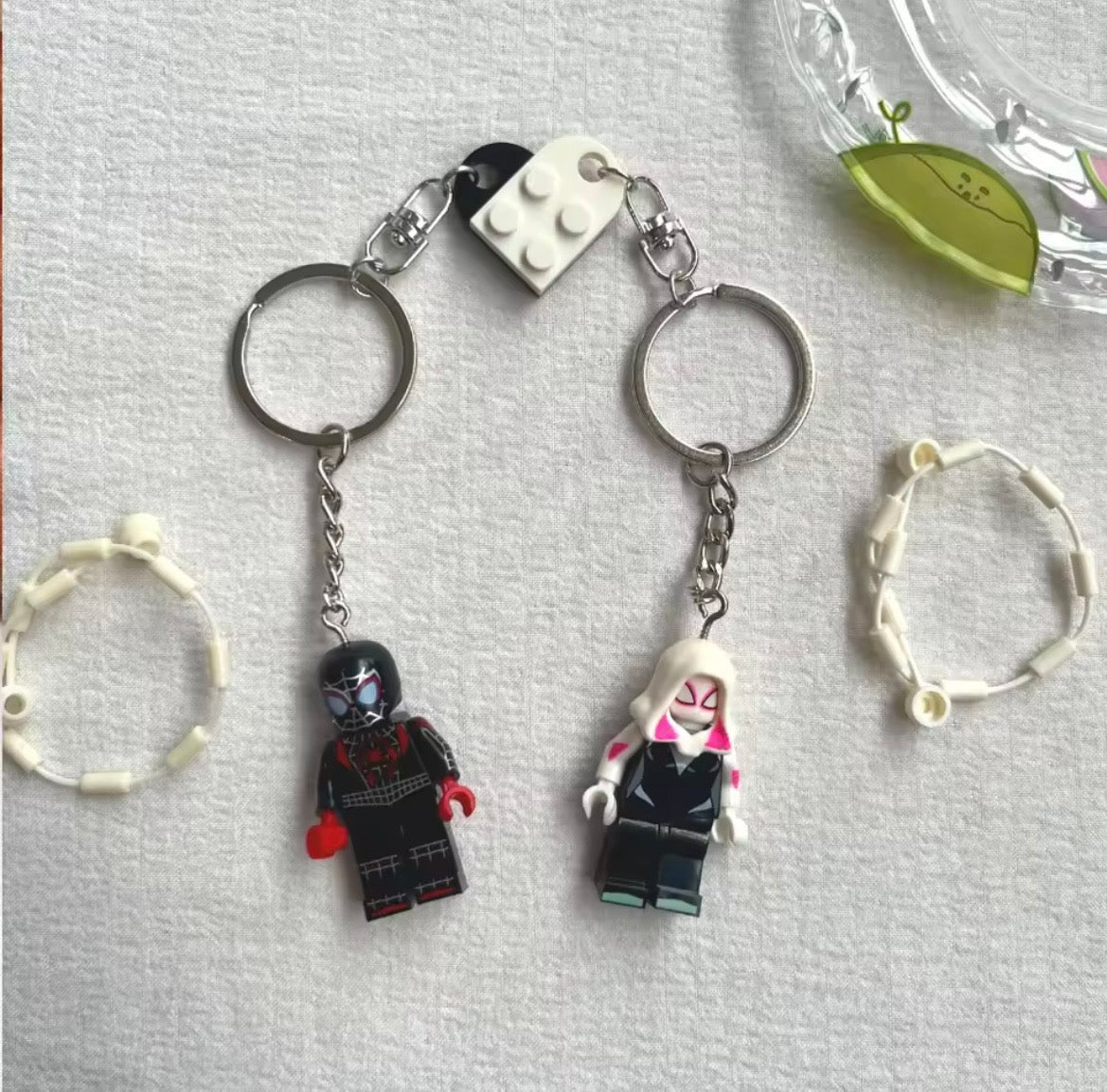 Couples Lego keychains