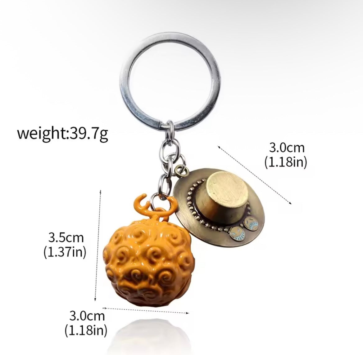 One piece keychain combo